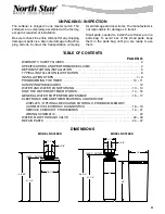 Preview for 3 page of North Star NSC25ED Installation, Operation, Maintenance & Repair Parts