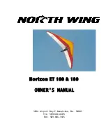 Предварительный просмотр 1 страницы North Wing Horizon ET 160 Owner'S Manual