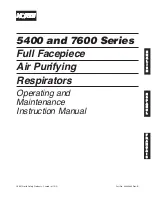 North 5400 series Instruction Manual preview
