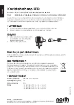 Предварительный просмотр 4 страницы North XY800-56-26 Manual