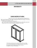 Northbeam 6 TIER WOODEN SHOE DRESSER Assembly Instructions Manual предпросмотр