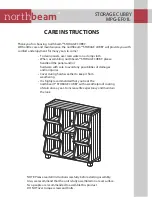 Northbeam STORAGE CUBBY Care Instructions preview