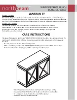 Preview for 1 page of Northbeam WINDSOR BCH0301720800 Manual