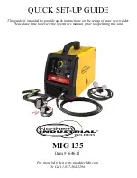 Northen Industrial Welders MIG 135 Quick Setup Manual preview