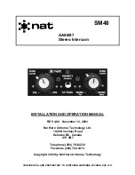 Preview for 1 page of Northern Airborne Technology AA86 Installation And Operation Manual