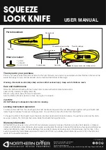 Northern Diver SRE SQUEEZE LOCK KNIFE User Manual предпросмотр