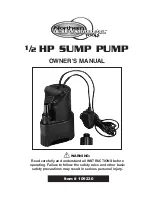 Northern Industrial Tools 1/2 HP SUMP PUMP Owner'S Manual preview