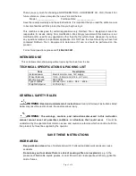 Preview for 2 page of Northern Industrial Tools 12Volt Chainsaw Sharpener 141259 Owner'S Manual