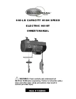 Preview for 1 page of Northern Industrial Tools 142264 Owner'S Manual