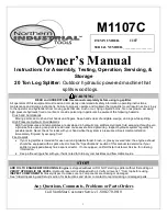 Northern Industrial Tools M1107C Owner'S Manual preview