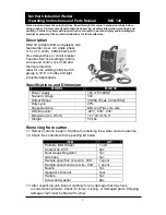 Preview for 3 page of Northern Industrial MIG 130 Operator'S Manual