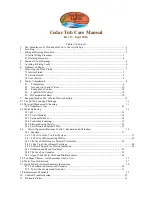 Northern Lights Cedar Tub Care Manual preview