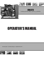 Preview for 1 page of Northern Lights NL673K Operator'S Manual