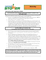 Preview for 10 page of Northern Stoker 30-30 Owner'S Manual