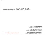 Preview for 3 page of Northern Telecom DisplayPhone User Manual