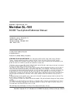 Preview for 3 page of Northern Telecom Meridian M3000 Reference Manual