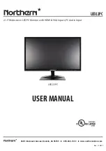 Предварительный просмотр 1 страницы Northern LED22PC User Manual