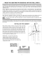 Preview for 5 page of Northland designer series Installation Instructions Manual