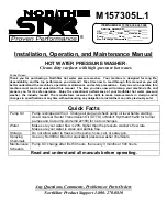 Предварительный просмотр 1 страницы NorthStar 157305 Installation, Operation And Maintenance Manual