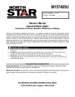 NorthStar 157495 Owner'S Manual preview