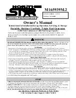 Preview for 1 page of NorthStar M165939M.2 Owner'S Manual