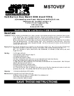 NorthStar MSTOVEF CS550 User Manual preview