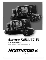 NorthStar VHF Marine Explorer 721EU Operation And Installation Manual предпросмотр