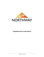 Northway Telephone User Instructions предпросмотр