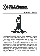 Preview for 1 page of Northwestern Bell Bell Phones Excursion 35828A Manual
