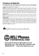 Preview for 32 page of Northwestern Bell Bell Phones Excursion 35828A Manual