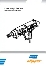 Norton Clipper CDM 163 Operating Instructions Manual preview