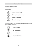 Preview for 4 page of Norton Clipper CG125 Operating Instructions Manual