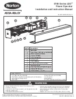 Preview for 1 page of Norton 5700 LEO series Installation And Instruction Manual