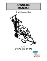 Preview for 1 page of Norton Clipper C13PE Owner'S Manual