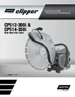 Norton Clipper CP512-300i Troubleshooting Manual предпросмотр