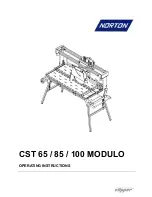 Предварительный просмотр 1 страницы Norton CST 100 Modulo Operating Instructions Manual