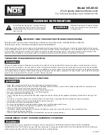 Nos NSJ0302 Operating Instructions preview