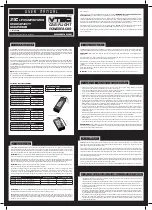 Nosram VTEC LiPo-7.4V-2S User Manual preview