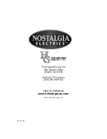 Предварительный просмотр 1 страницы Nostalgia Electrics BCD-997 Instruction Manual