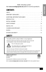 Preview for 4 page of Nostalgia Electrics CCP510BK Instructions And Recipes Manual