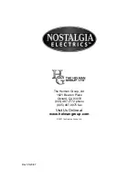 Preview for 1 page of Nostalgia Electrics CHM-915 Instruction Manual