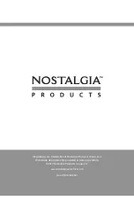 Nostalgia Electrics Classic Retro 3.5 Manual предпросмотр