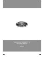 Preview for 1 page of Nostalgia Electrics CRF170RETRORED Instruction Manual