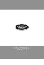 Preview for 1 page of Nostalgia Electrics GCM600 Series Instructions And Recipes Manual