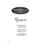 Preview for 24 page of Nostalgia Electrics HDC-701 Instructions Manual