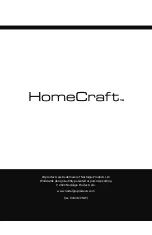 Nostalgia Electrics HomeCraft HCDB15BK Instructions And Recipes Manual preview