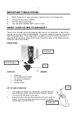 Preview for 2 page of Nostalgia Electrics ICE SHOT DISPENSER Instructions