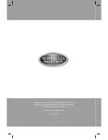 Preview for 1 page of Nostalgia Electrics ICMP400 Series Instructions And Recipes Manual