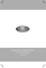 Nostalgia Electrics Kegorator KRS-2150 Instruction Manual preview