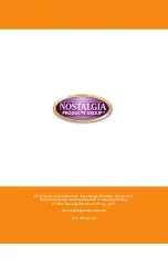 Nostalgia Electrics MARGARITA OASIS MOS-400 Series Instructions And Recipes Manual preview